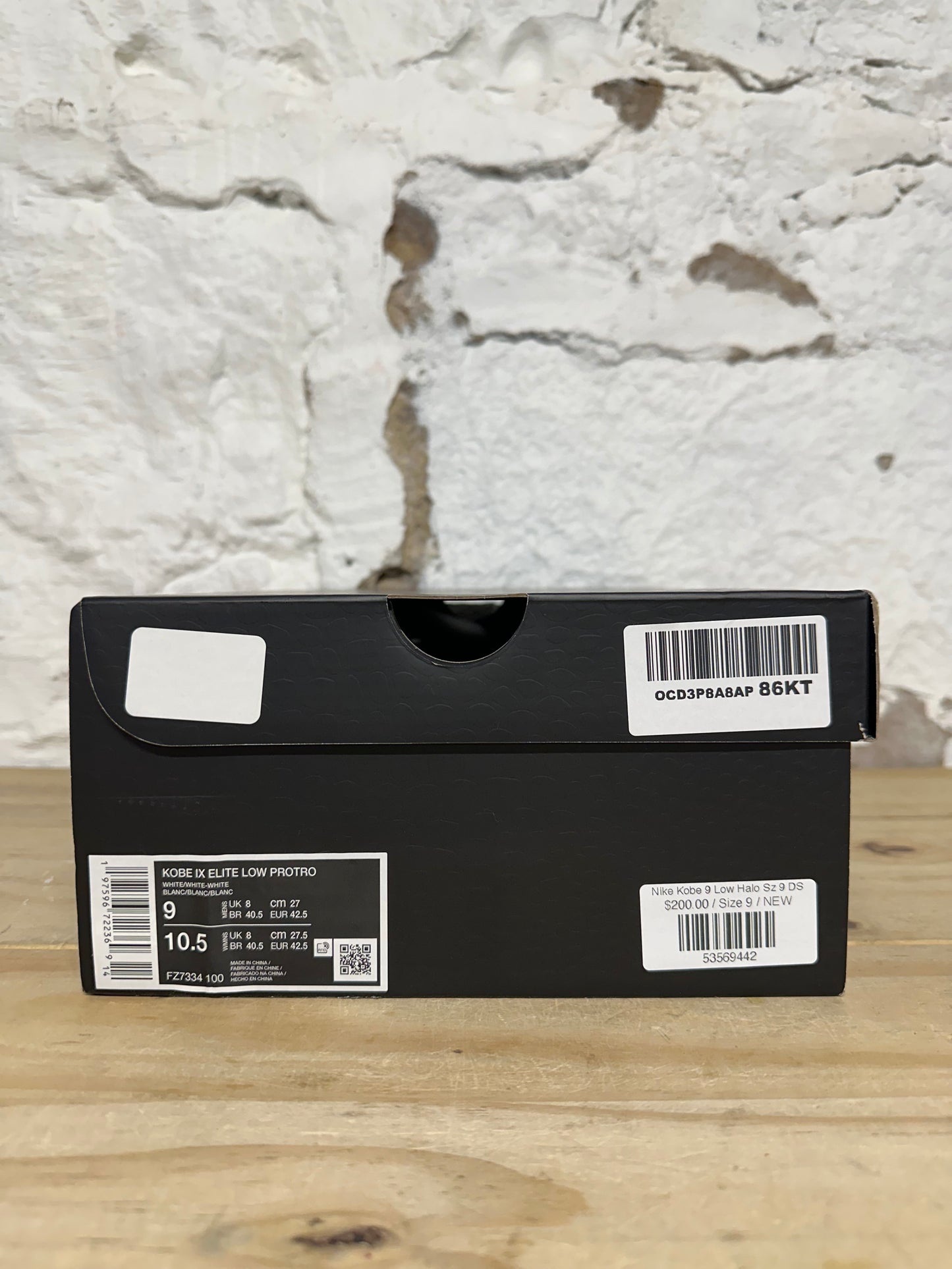 Nike Kobe 9 Low Halo Sz 9 DS