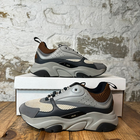 Dior B22 Brown Grey White Sneaker Sz 6.5 (39)