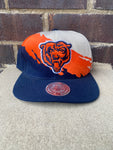 Chicago Bears Mitchell & Ness Paintbrush Splash SnapBack Hat