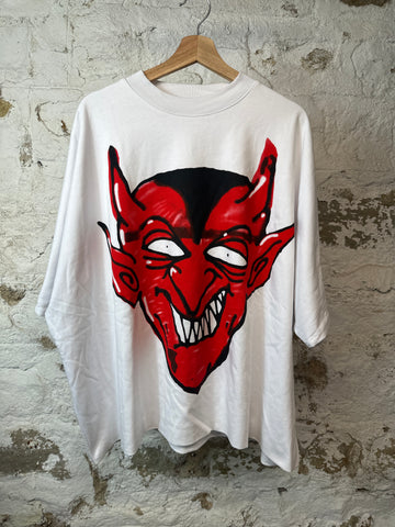 Billionaire Red Devil T-shirt White Sz XL