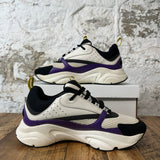 Dior B22 Black White Purple Sneaker Sz 11 (44) No Box