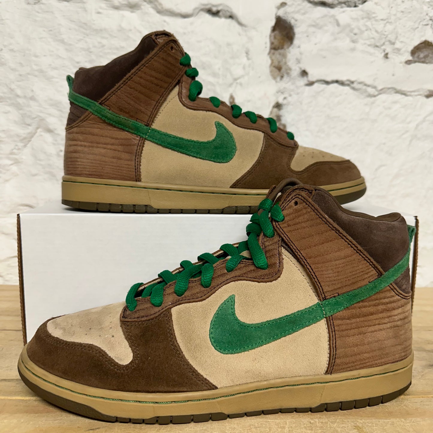 Nike SB Dunk High Tweed Classic Green Sz 10.5