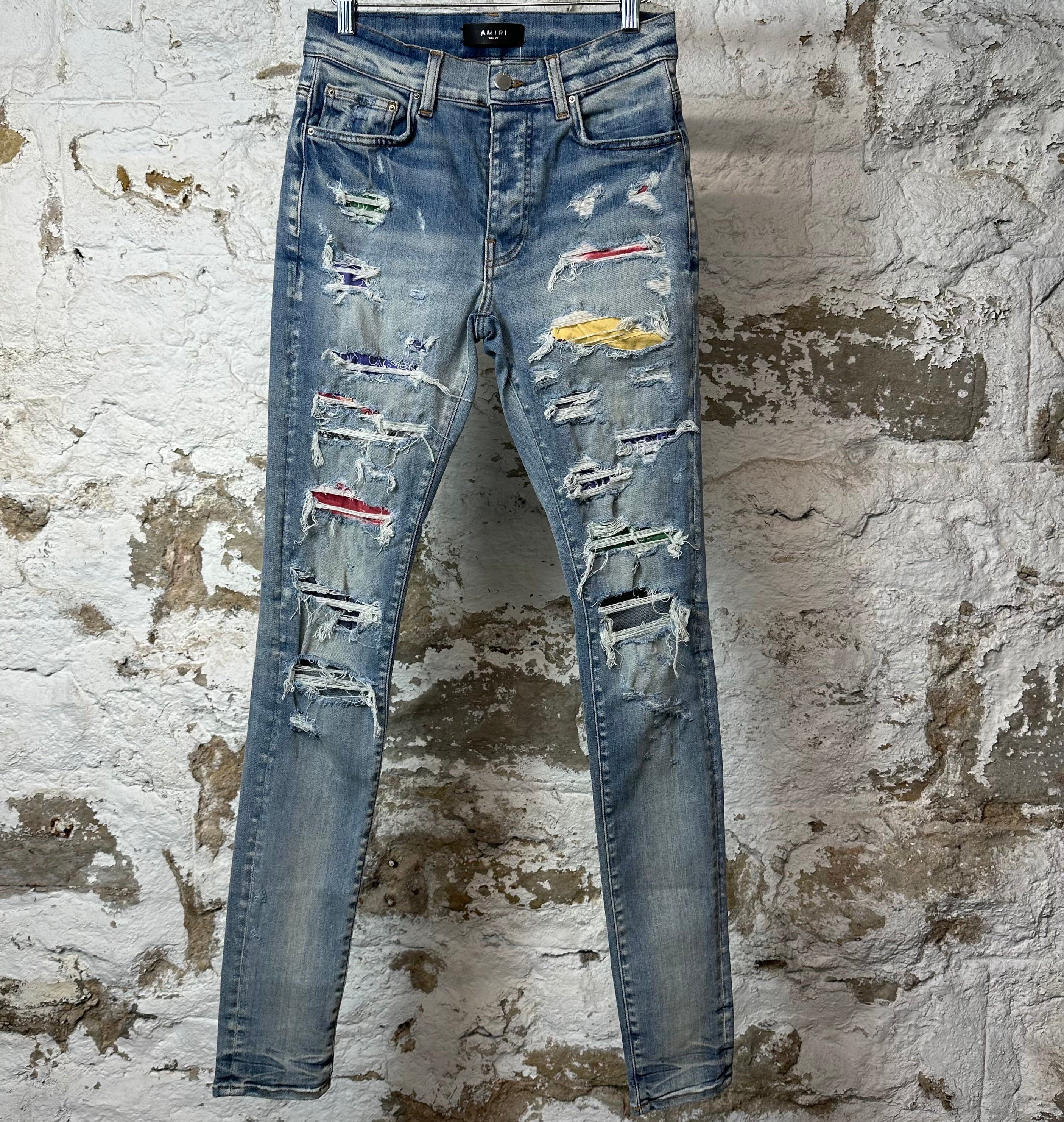 AMIRIデニムジーンズ29 Blue AMIRI Skinny Stack Jeans Clay Indigo Size 29 (Italian