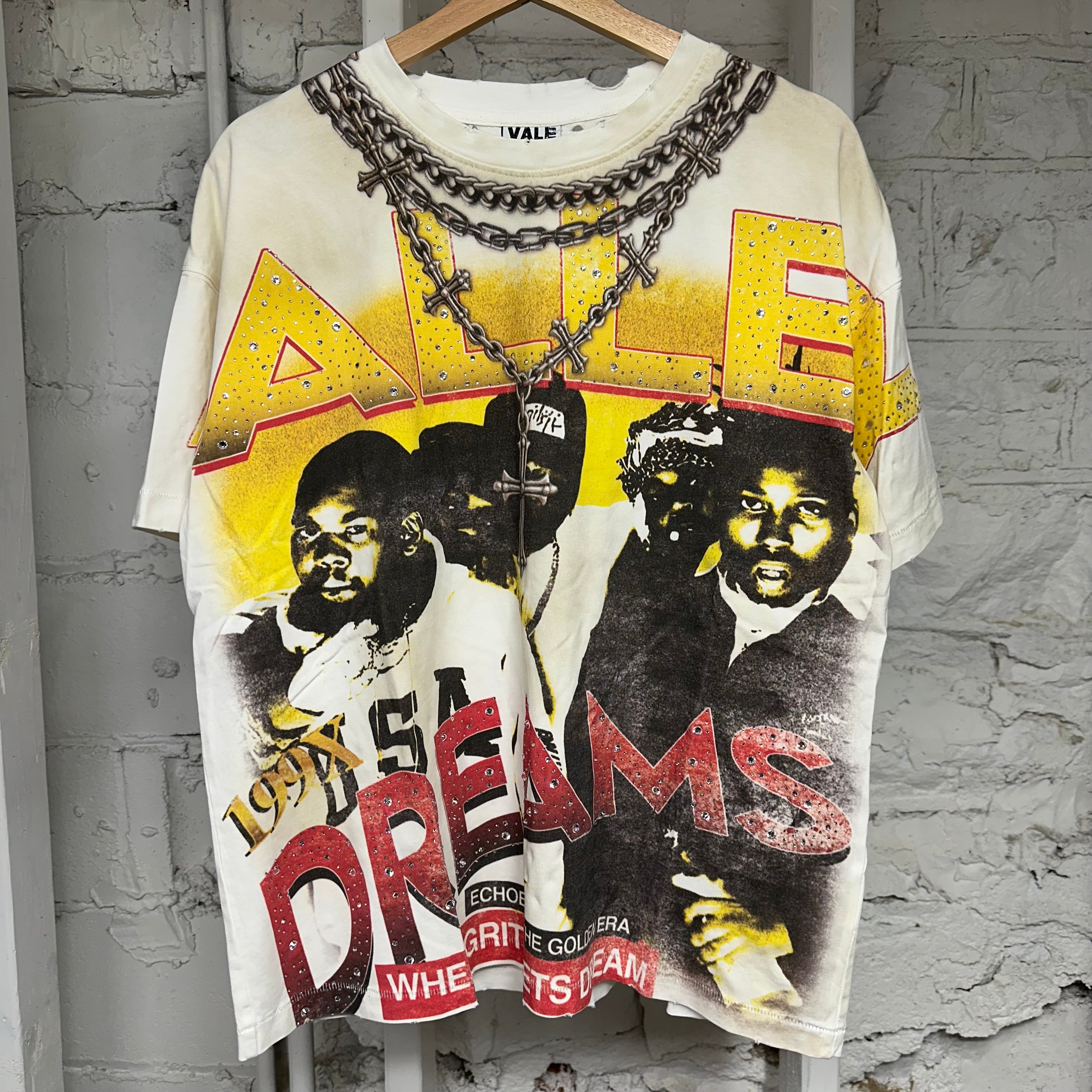 Vale Chambers Bling White T-Shirt Sz S