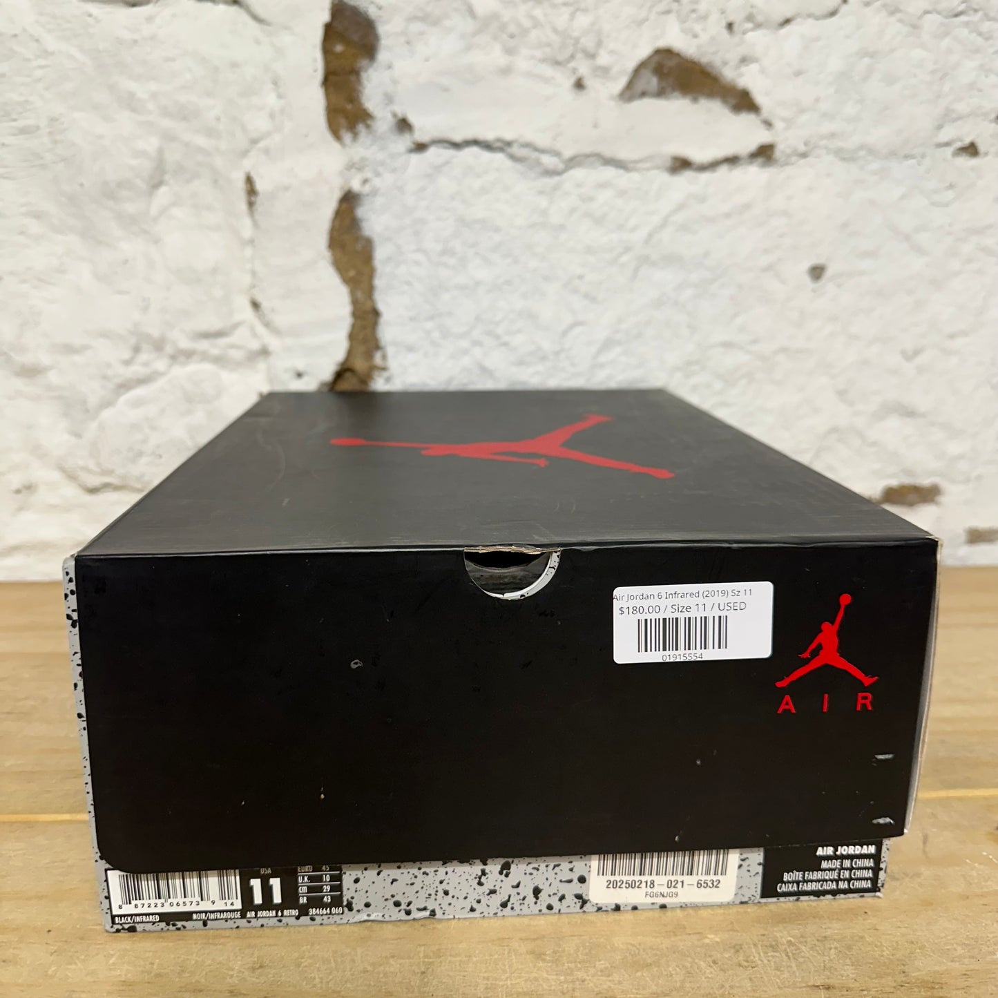 Air Jordan 6 Infrared (2019) Sz 11