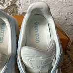 Louis Vuitton Groovy White Blue Sneaker Sz 6.5 (39)