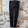 Amiri Plain Black Denim Jeans Sz 36