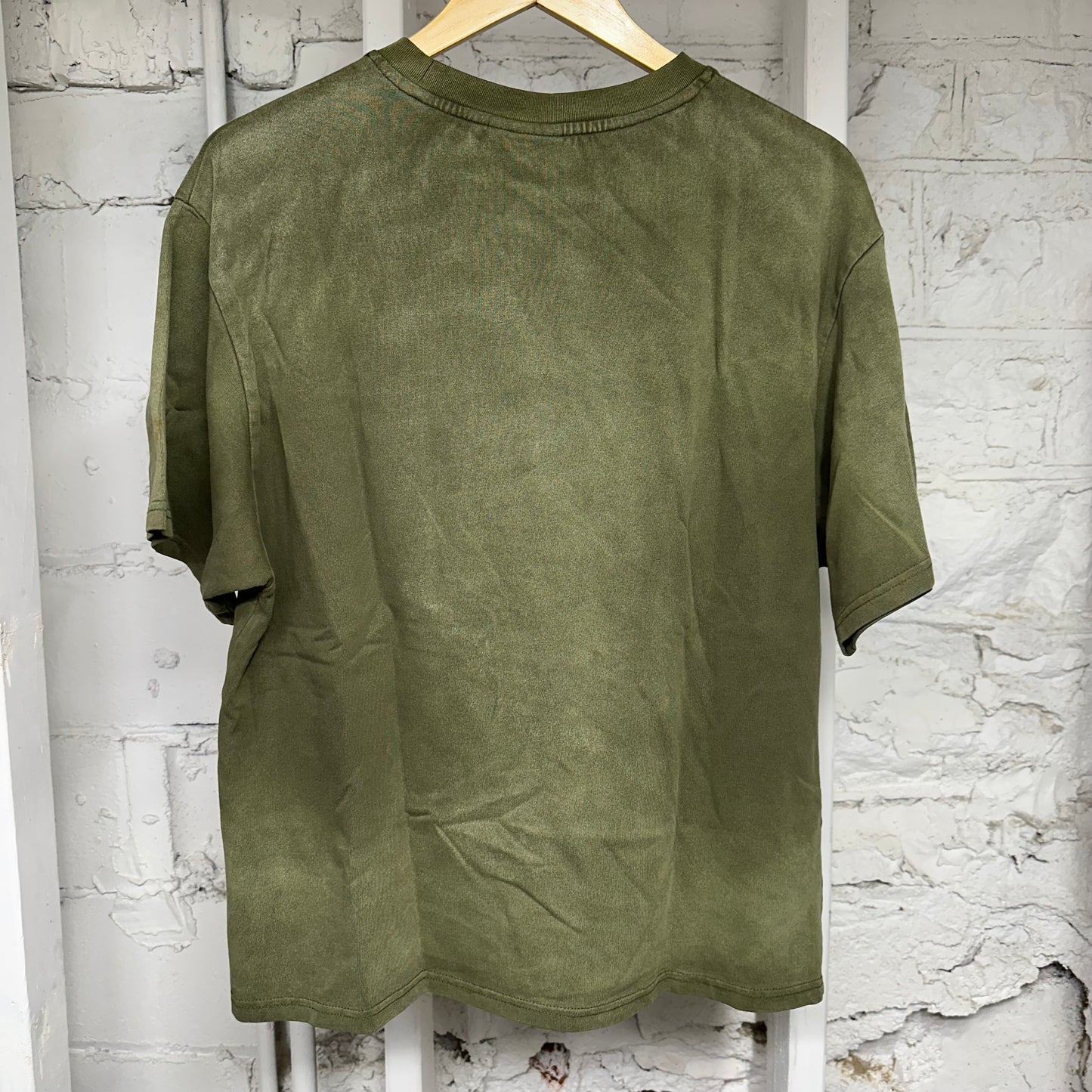 Saint Vanity Saint Was Here Olive T-Shirt Sz M