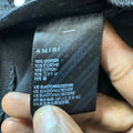 Amiri Hibiscus Flower Print Black Denim Jeans Sz 31