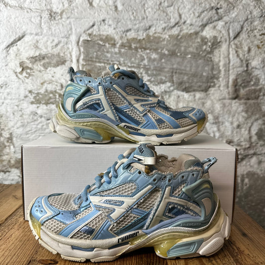 Balenciaga Runner Blue White Sneaker Sz 5 (37)