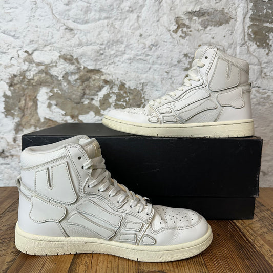 Amiri High Skeleton Triple White Sneaker Sz 7 (40)