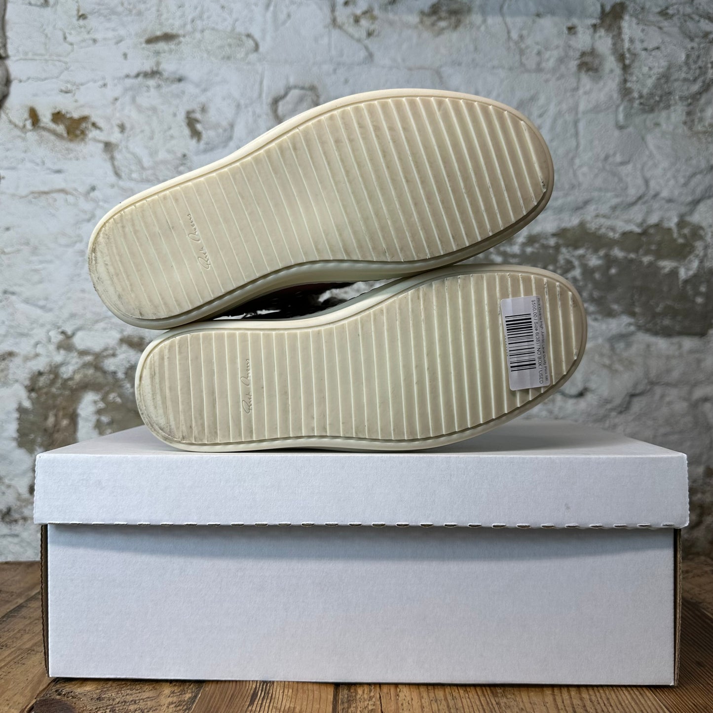 Rick Owens High Jumbo Lace Dusty Pink Milk Sneaker Sz 6 (38)