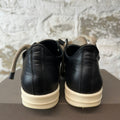 Rick Owens Jumbo Lace Black Leather Milk Sneaker Sz 4.5 (36)