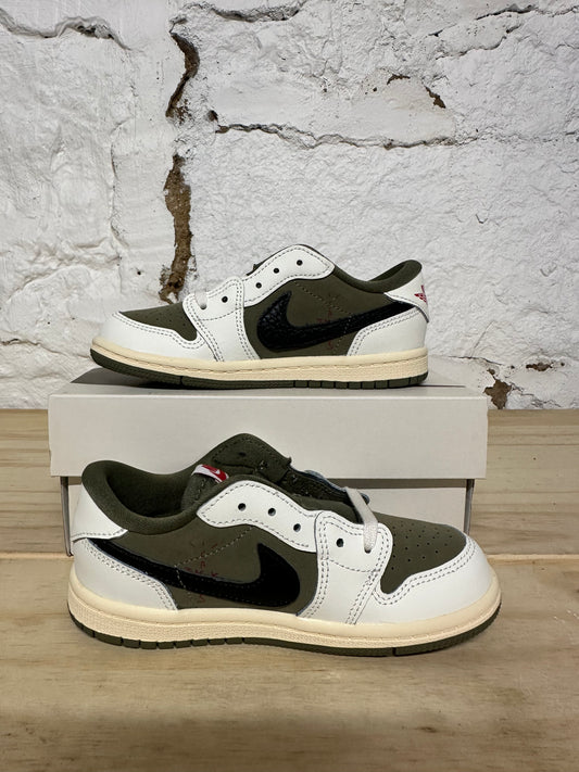 Air Jordan 1 Low Travis Scott Medium Olive Sz 10C DS
