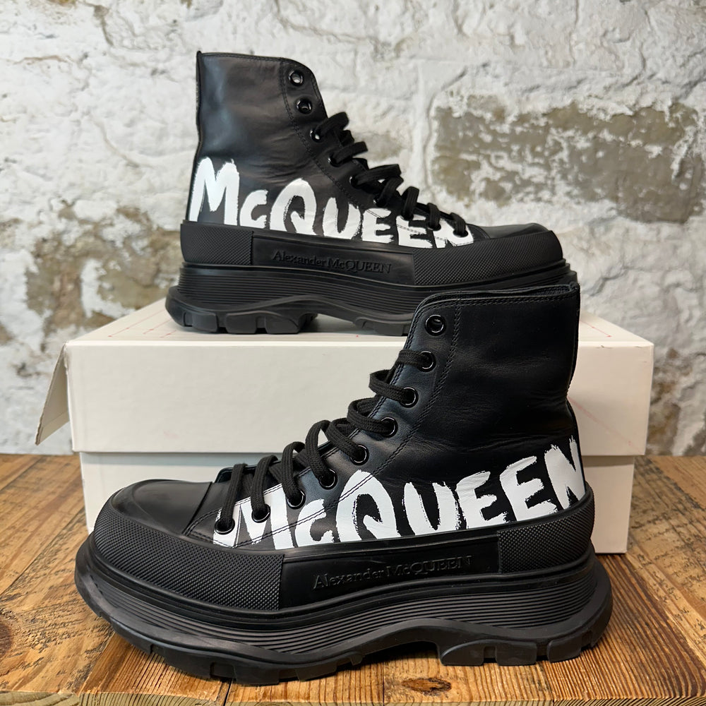 Alexander McQueen White Spell Black Tread Boot Sz 10 (43)