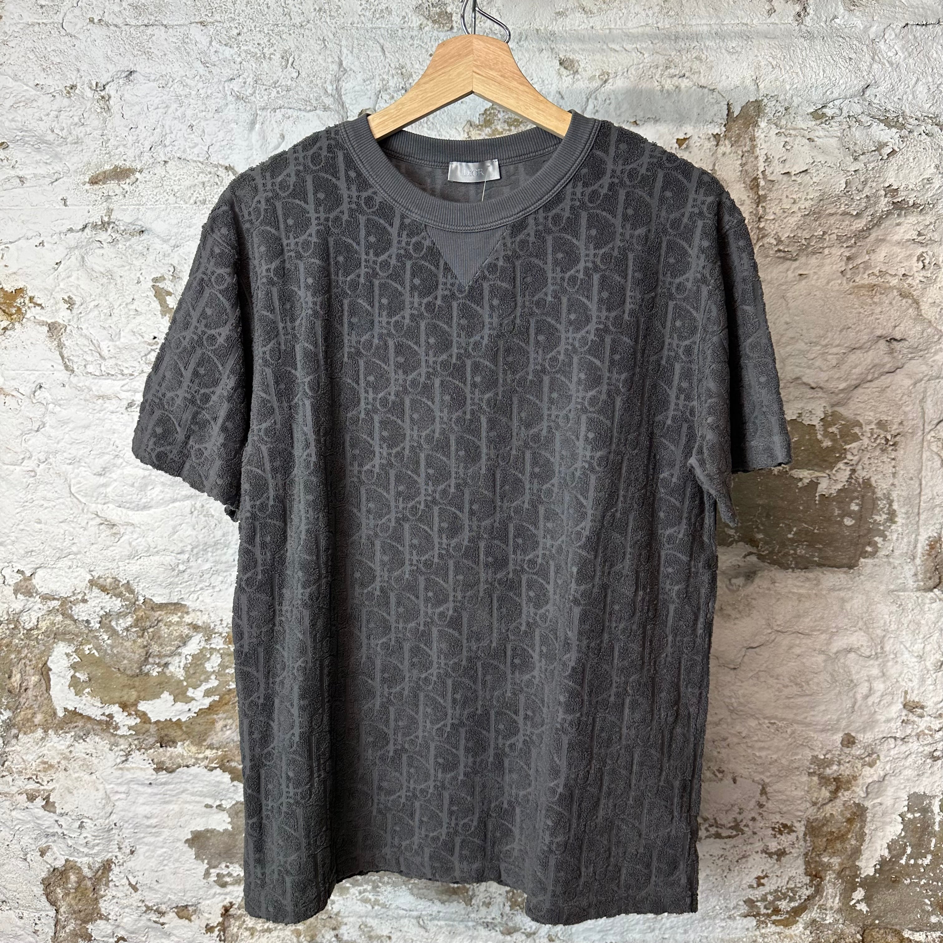 Dior Towel Monogram Grey T-Shirt Sz S