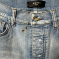 Amiri Plain Light Blue Flare Denim Jeans Sz 28