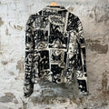 Louis Vuitton Comics Trucker Jacket Black White Sz M