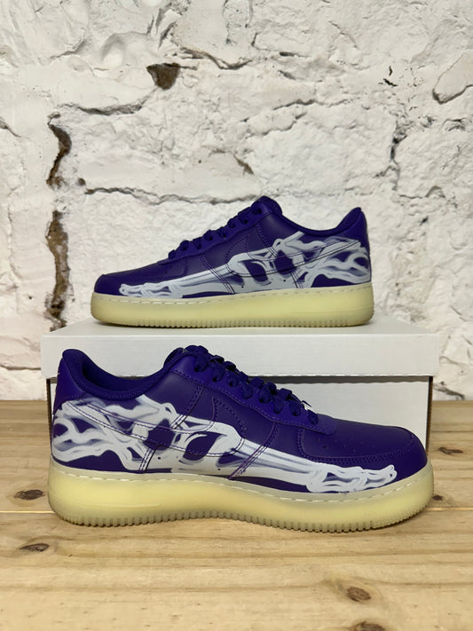 AF1 Purple Skeleton Sz 10