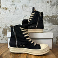 Rick Owens High Cargo Pocket Black Milk Sneaker Sz 6.5 (39.5)