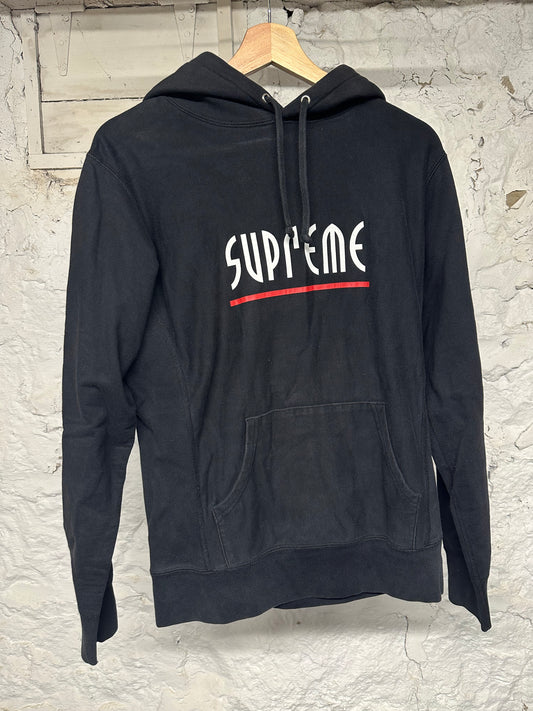 Supreme Gothic Black Hoodie Sz S