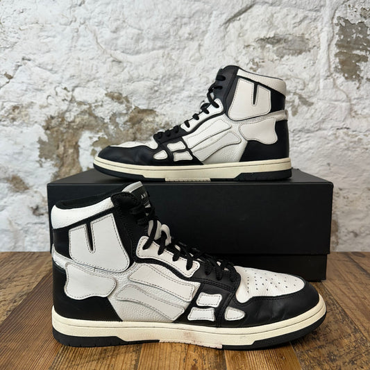 Amiri High White Skeleton Black White Sneaker Sz 11 (44)
