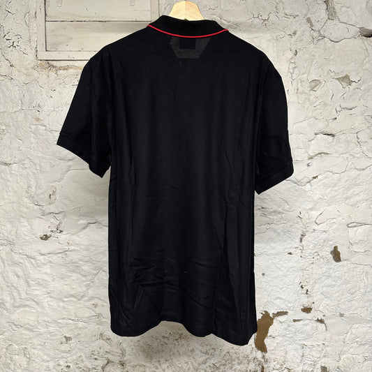Burberry Monogram Black Polo Sz XXL