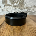 Dolce Gabanna Silver Buckle Black Belt Sz (110/44)