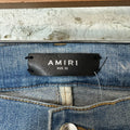 Amiri MX2 Blue Black Patch Blue Denim Jeans Sz 32