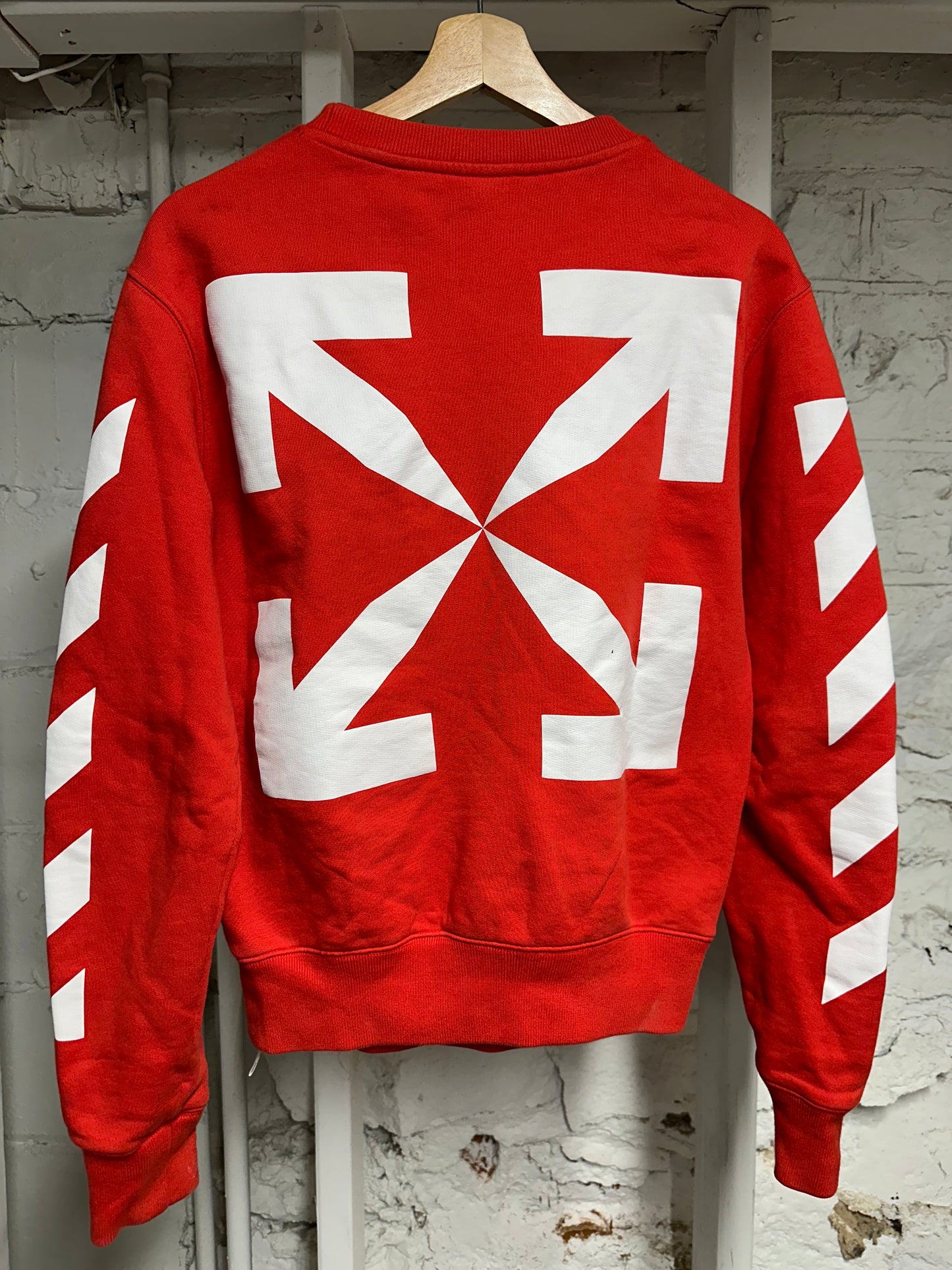 Off-White Mona Lisa Red Crewneck Sz XS