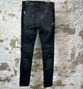 Amiri MX1 Brown Plaid Black Denim Jeans Sz 34