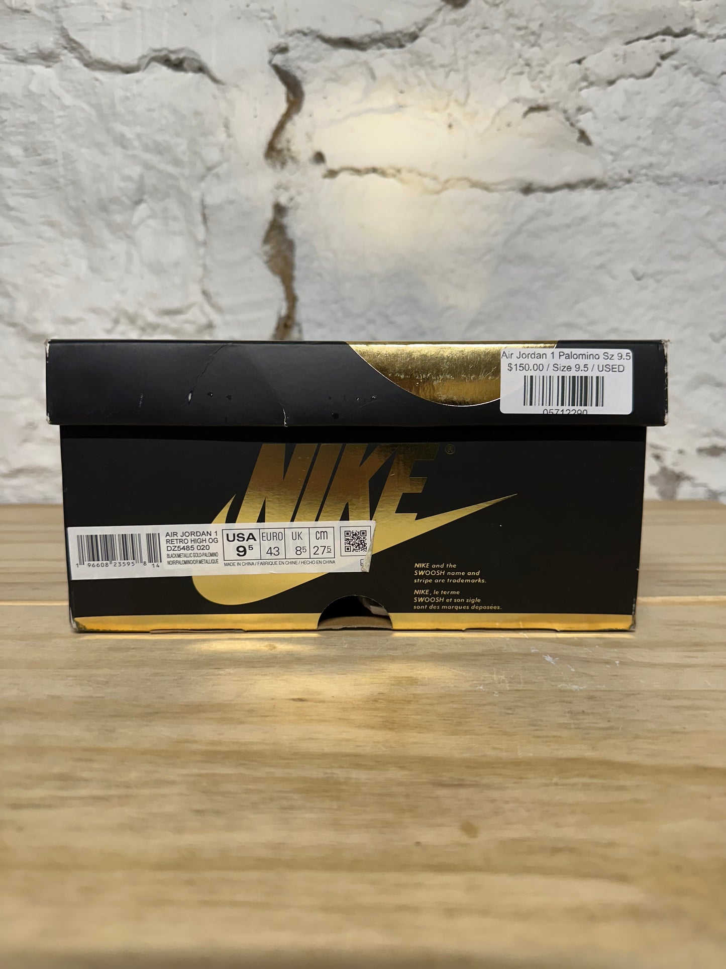 Air Jordan 1 High Palomino Sz 9.5