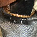 Amiri Distressed Side Spell Blue Denim Jeans Sz 31