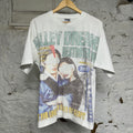 Vale Robot Bling White T-Shirt Sz L