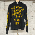 Supreme World Famous Black Yellow Hoodie Sz M