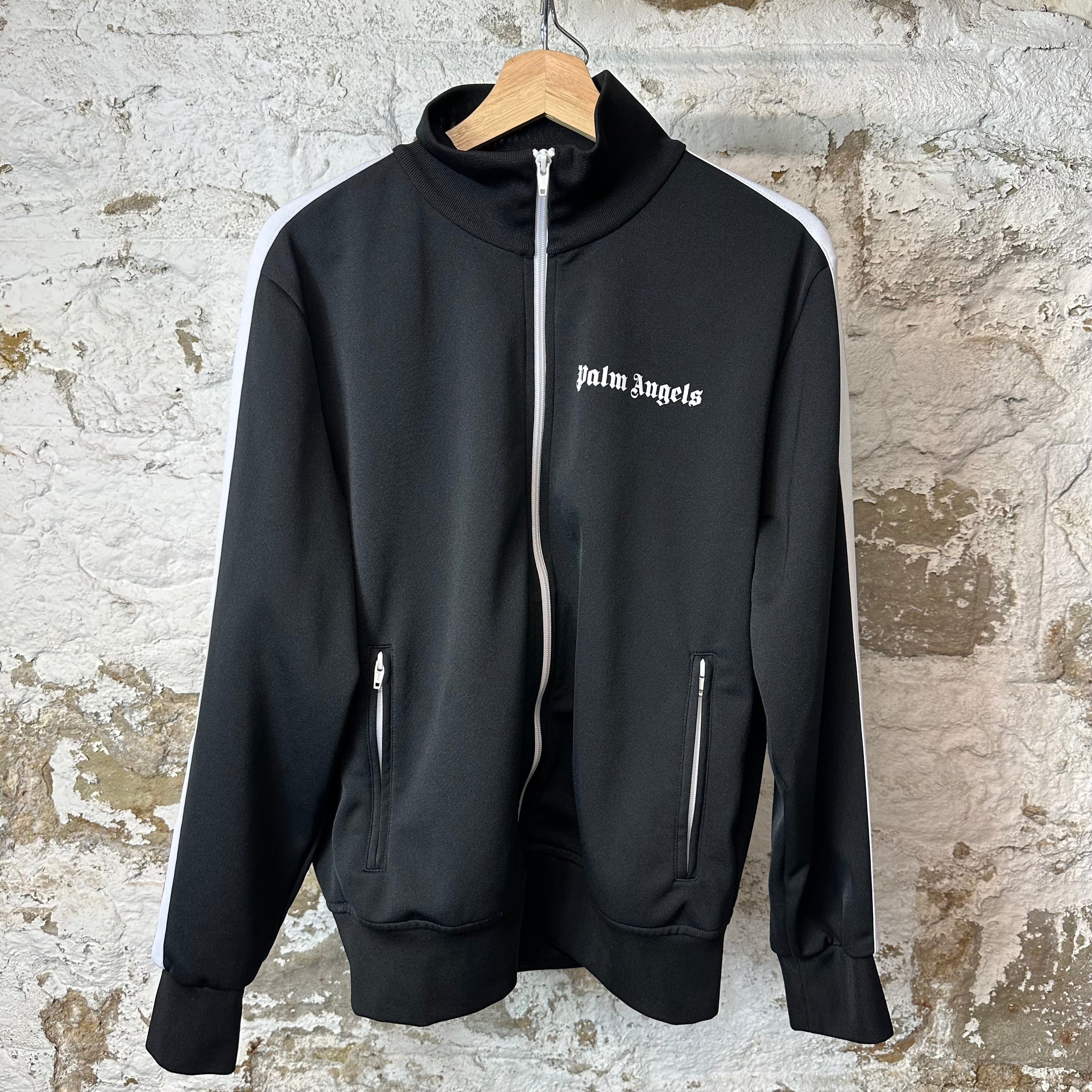 Palm Angels Black White Track Jacket Sz L