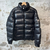 Moncler Maya Guibbotto Black Puffer Jacket Sz M (3)