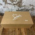 Christian Louboutin Blue Silver Stripe White Sneaker Sz 13 (46)