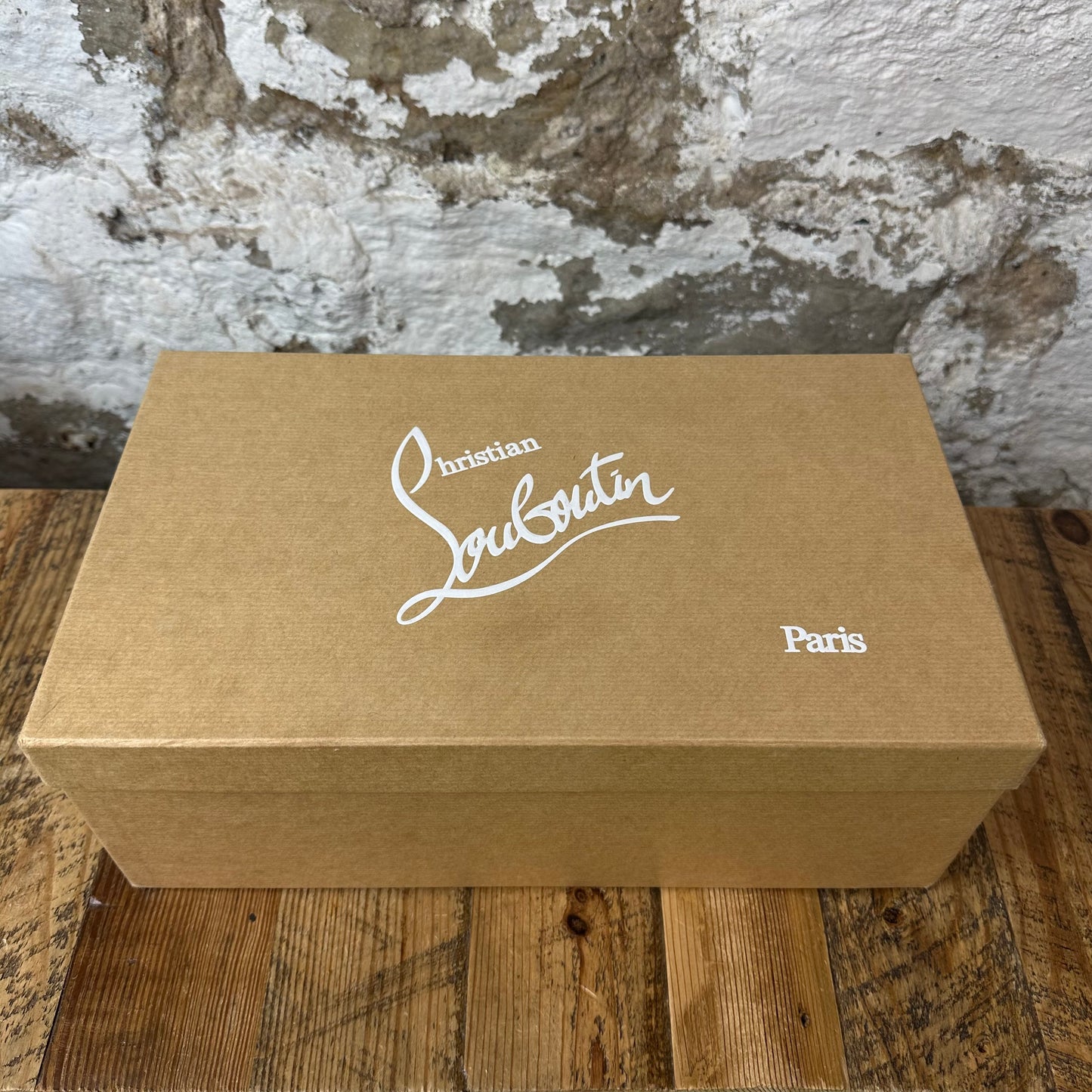 Christian Louboutin Blue Silver Stripe White Sneaker Sz 13 (46)