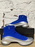 Under Armour Curry 4 Silver Royal Sz 10.5 DS