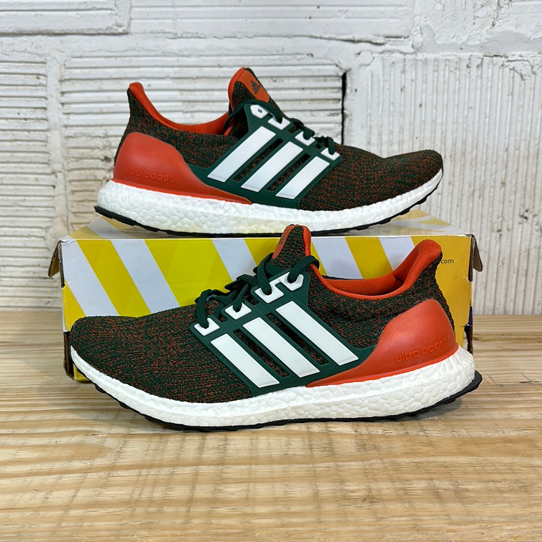Adidas Ultra Boost 4.0 Miami Hurricanes Sz 10 DS