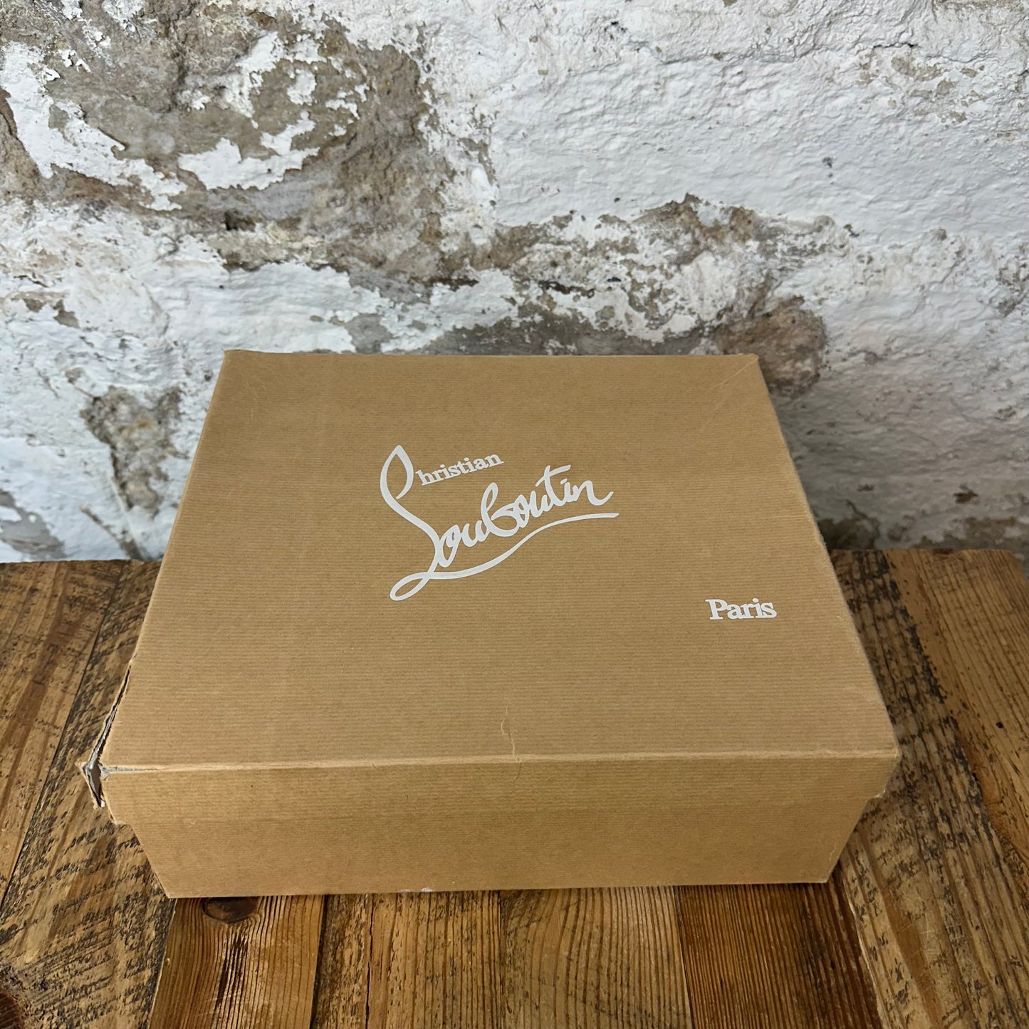 Christian Louboutin High Grey Linen White Sneaker Sz 10.5 (43.5)