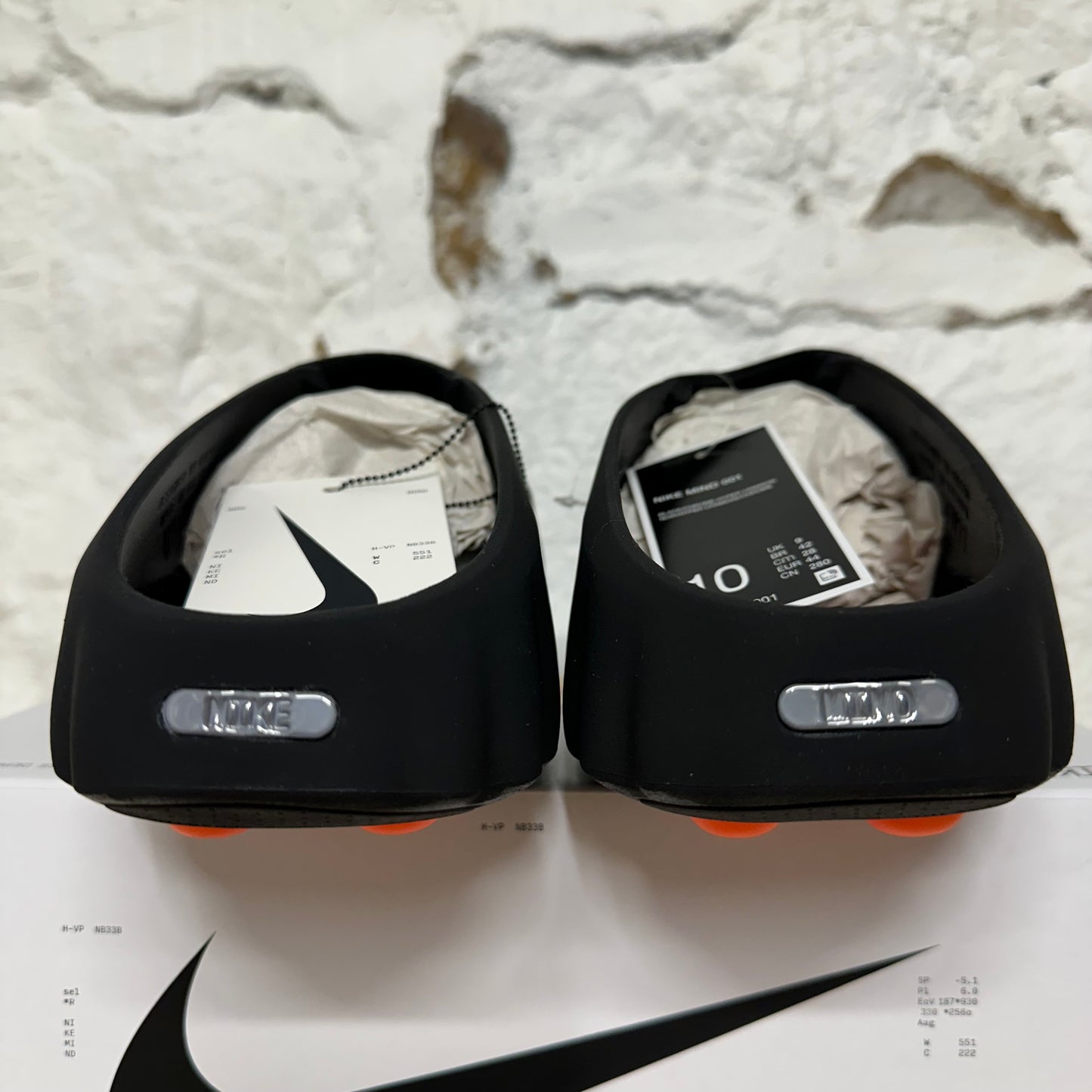 Nike Mind Slide 001 Black Chrome Sz 10 DS
