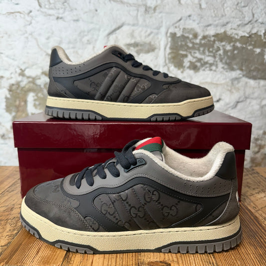 Gucci Grey GG Monogram Re-Web Sneaker Sz 8