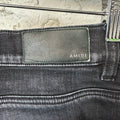 Amiri MX1 Black White Woven Black Denim Jeans Sz 38