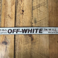 Off-White Black Silver Industrial Belt