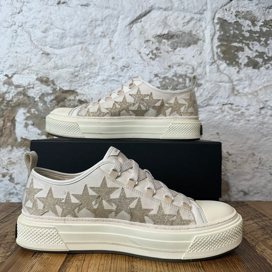 Amiri Beige Glitter Star Cream Sneaker Sz 12 (45)