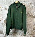HMDD Crystal Zip Up Hoodie Green Sz M