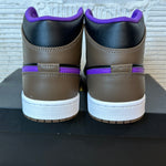 Air Jordan 1 Mid Purple Mocha Sz 10 DS