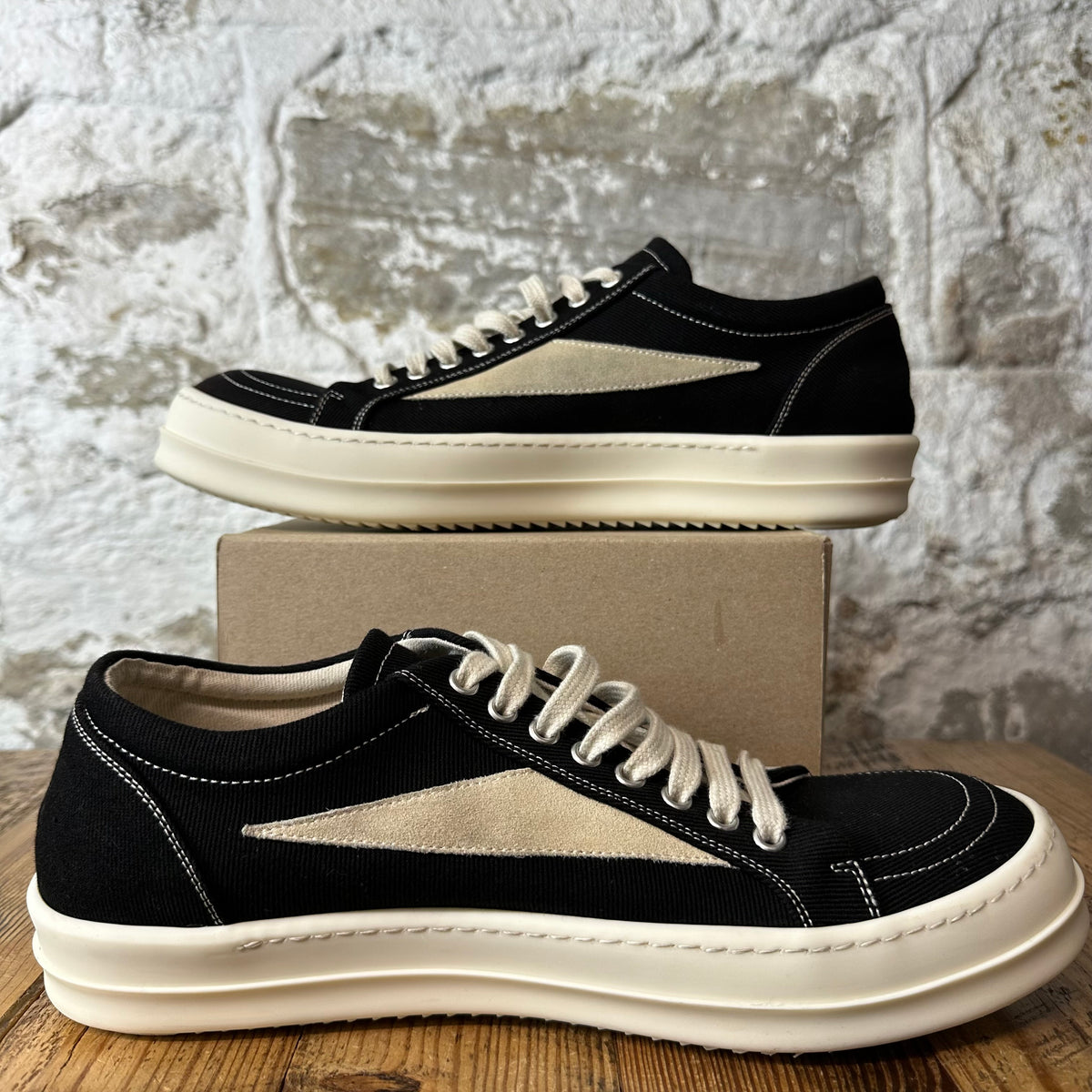 Rick Owens Vintage Black Milk Sneaker Sz 11 (44)